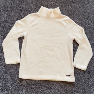 Cream white winter top